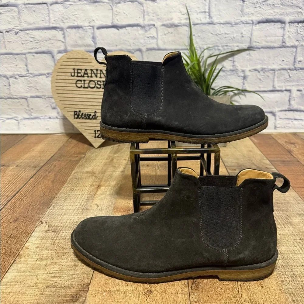 Vince - Bonham Suede Water Repellent Chelsea Boots - Graphite